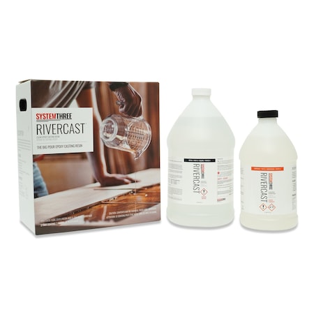 System Three Resins RiverCast Epoxy Resin, 1.5 Gallon Kit 0570K46